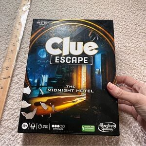 Clue Escape The Midnight Hotel Board Game Solve Mystery With Friends Family Fun
